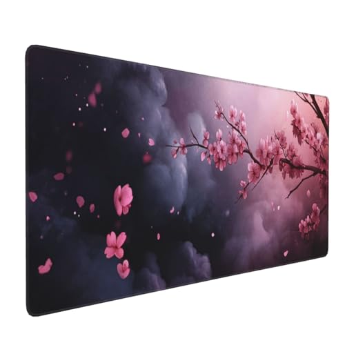 Gaming Mauspad 1600x800mm, Rosa Baum Mauspad XXL, Großes Mousepad Gaming mit Vernähten Kanten und rutschfeste Gummibasis, Verbessert Präzision und Geschwindigkeit, für PC/Gamer/Büro P2736 Gaming Mauspad 1600x800mm, Rosa Baum Mauspad XXL, Großes Mousepad Gaming mit Vernähten Kanten und rutschfeste Gummibasis, Verbessert Präzision und Geschwindigkeit, für PC/Gamer/Büro P2736 von Generisch