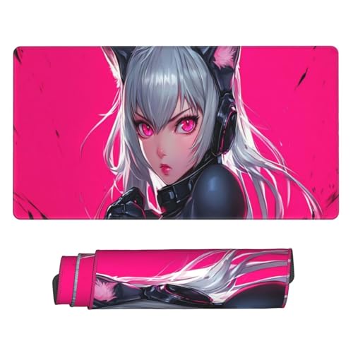Gaming Mauspad 700x400mm Groß Laptop Mousepad XXL - Anime-Mädchen Mouse Pad mit Vernähten Kanten und Rutschfester Gummibasis - Verbessert Präzision Geschwindigkeit - für Zuhause Gaming Büro C7551 Gaming Mauspad 700x400mm Groß Laptop Mousepad XXL - Anime-Mädchen Mouse Pad mit Vernähten Kanten und Rutschfester Gummibasis - Verbessert Präzision Geschwindigkeit - für Zuhause Gaming Büro C7551 von Generisch
