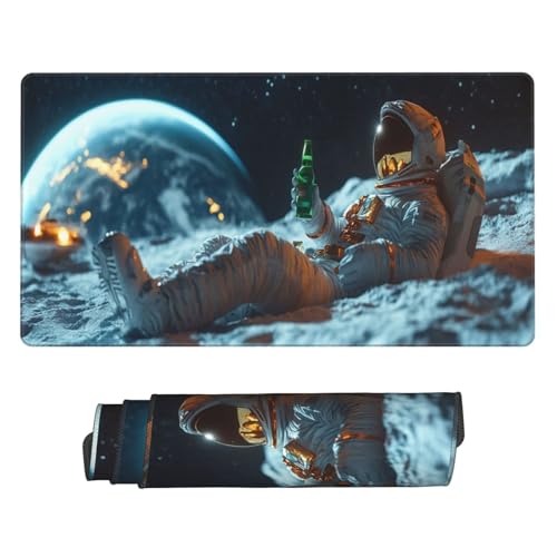 Gaming Mauspad 700x400mm Groß Laptop Mousepad XXL - Astronaut Mouse Pad mit Vernähten Kanten und Rutschfester Gummibasis - Verbessert Präzision Geschwindigkeit - für Zuhause Gaming Büro C3371 Gaming Mauspad 700x400mm Groß Laptop Mousepad XXL - Astronaut Mouse Pad mit Vernähten Kanten und Rutschfester Gummibasis - Verbessert Präzision Geschwindigkeit - für Zuhause Gaming Büro C3371 von Generisch