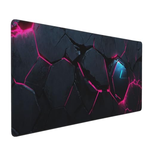 Gaming Mauspad 800x300mm, Schwarze Kunst Mauspad XXL, Großes Mousepad Gaming mit Vernähten Kanten und rutschfeste Gummibasis, Verbessert Präzision und Geschwindigkeit, für PC/Gamer/Büro P3805 Gaming Mauspad 800x300mm, Schwarze Kunst Mauspad XXL, Großes Mousepad Gaming mit Vernähten Kanten und rutschfeste Gummibasis, Verbessert Präzision und Geschwindigkeit, für PC/Gamer/Büro P3805 von Generisch