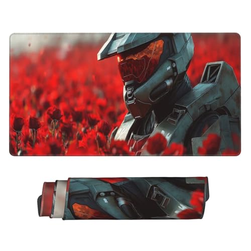 Gaming Mauspad 800x300mm Groß Laptop Mousepad XXL - Anime Man Mouse Pad mit Vernähten Kanten und Rutschfester Gummibasis - Verbessert Präzision Geschwindigkeit - für Zuhause Gaming Büro C5686 von Generisch