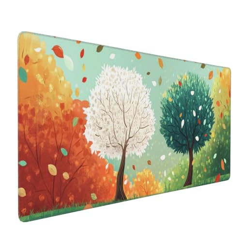 Gaming Mauspad 800x400mm, Weißer Baum Mauspad XXL, Großes Mousepad Gaming mit Vernähten Kanten und rutschfeste Gummibasis, Verbessert Präzision und Geschwindigkeit, für PC/Gamer/Büro P2764 Gaming Mauspad 800x400mm, Weißer Baum Mauspad XXL, Großes Mousepad Gaming mit Vernähten Kanten und rutschfeste Gummibasis, Verbessert Präzision und Geschwindigkeit, für PC/Gamer/Büro P2764 von Generisch