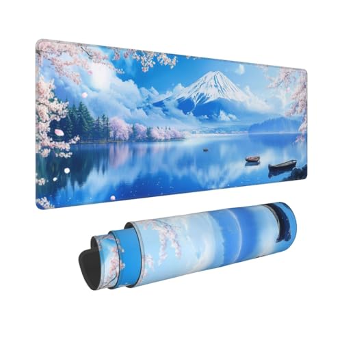 Gaming Mauspad XXL 1200x600mm Mousepad Groß Blauer Berg Mauspads Gaming mit Vernähte Kanten und rutschfeste Gummibasis, Verbessert Präzision und Geschwindigkei, für PC/Laptop/Computer/Büro, P470 Gaming Mauspad XXL 1200x600mm Mousepad Groß Blauer Berg Mauspads Gaming mit Vernähte Kanten und rutschfeste Gummibasis, Verbessert Präzision und Geschwindigkei, für PC/Laptop/Computer/Büro, P470 von Generisch
