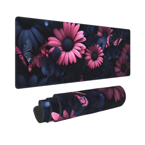 Gaming Mauspad XXL 1200x600mm Mousepad Groß Rosa Blumen Mauspads Gaming mit Vernähte Kanten und rutschfeste Gummibasis, Verbessert Präzision und Geschwindigkei, für PC/Laptop/Computer/Büro, P1781 Gaming Mauspad XXL 1200x600mm Mousepad Groß Rosa Blumen Mauspads Gaming mit Vernähte Kanten und rutschfeste Gummibasis, Verbessert Präzision und Geschwindigkei, für PC/Laptop/Computer/Büro, P1781 von Generisch