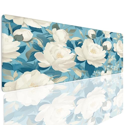 Gaming Mauspad XXL 1200x600x4mm Mousepad Gaming Schreibtischunterlage Wasserfest Anti-Rutsch, Plants Mauspad Groß Vernähte Kanten Desk Mat Art Mouse Pad Verbessert Präzision und Geschwindigkei 4-943 von Generisch