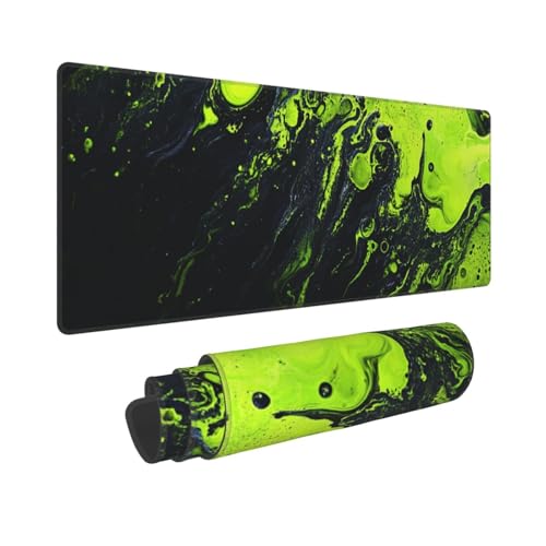 Gaming Mauspad XXL 1400x600mm Mousepad Groß Grüne Kunst Mauspads Gaming mit Vernähte Kanten und rutschfeste Gummibasis, Verbessert Präzision und Geschwindigkei, für PC/Laptop/Computer/Büro, P813 Gaming Mauspad XXL 1400x600mm Mousepad Groß Grüne Kunst Mauspads Gaming mit Vernähte Kanten und rutschfeste Gummibasis, Verbessert Präzision und Geschwindigkei, für PC/Laptop/Computer/Büro, P813 von Generisch
