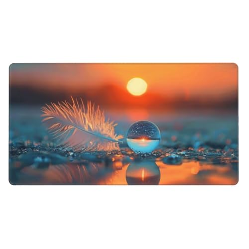 Gaming Mauspad XXL 1400x600x4mm Großes Mousepad mit Ernähten Kanten, Wasserdicht und rutschfest Tastatur Matte, Verbessert Präzision und Geschwindigkeit, für Büro, PC, Laptop Pad Federsonne Y6064 Gaming Mauspad XXL 1400x600x4mm Großes Mousepad mit Ernähten Kanten, Wasserdicht und rutschfest Tastatur Matte, Verbessert Präzision und Geschwindigkeit, für Büro, PC, Laptop Pad Federsonne Y6064 von Generisch