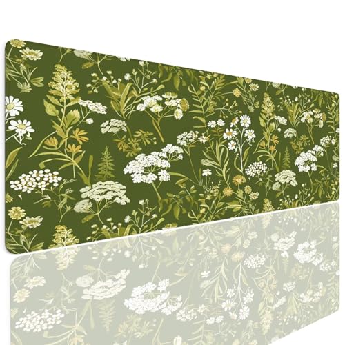 Gaming Mauspad XXL 1400x600x4mm Mousepad Gaming Schreibtischunterlage Wasserfest Anti-Rutsch, Leaf Mauspad Groß Vernähte Kanten Desk Mat Art Mouse Pad Verbessert Präzision und Geschwindigkei 4-661 Gaming Mauspad XXL 1400x600x4mm Mousepad Gaming Schreibtischunterlage Wasserfest Anti-Rutsch, Leaf Mauspad Groß Vernähte Kanten Desk Mat Art Mouse Pad Verbessert Präzision und Geschwindigkei 4-661 von Generisch