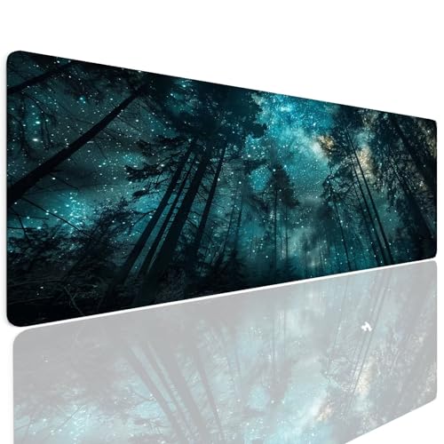 Gaming Mauspad XXL 1400x800x4mm Mousepad Gaming Schreibtischunterlage Wasserfest Anti-Rutsch, Starry Mauspad Groß Vernähte Kanten Desk Mat Art Mouse Pad Verbessert Präzision und Geschwindigkei 4-1095 von Generisch