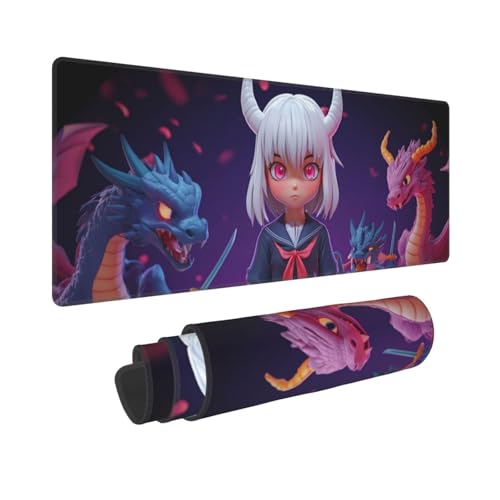 Gaming Mauspad XXL 1500x600mm Mousepad Groß Anime-Mädchen Mauspads Gaming mit Vernähte Kanten und rutschfeste Gummibasis, Verbessert Präzision und Geschwindigkei, für PC/Laptop/Computer/Büro, P2144 Gaming Mauspad XXL 1500x600mm Mousepad Groß Anime-Mädchen Mauspads Gaming mit Vernähte Kanten und rutschfeste Gummibasis, Verbessert Präzision und Geschwindigkei, für PC/Laptop/Computer/Büro, P2144 von Generisch