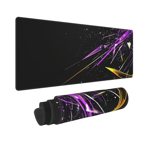 Gaming Mauspad XXL 1500x600mm Mousepad XXL Mouse Pad Gaming Lila Linien, mit Vernähte Kanten und Rutschfeste Gummibasis, Verbessert Präzision und Geschwindigkei, für PC/Laptop/Computer/Büro T54 Gaming Mauspad XXL 1500x600mm Mousepad XXL Mouse Pad Gaming Lila Linien, mit Vernähte Kanten und Rutschfeste Gummibasis, Verbessert Präzision und Geschwindigkei, für PC/Laptop/Computer/Büro T54 von Generisch