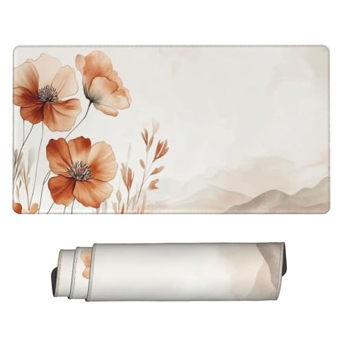 Gaming Mauspad XXL 1500x800 mm Mousepad Groß, Wasserdicht Tastatur Mouse Pad Gelbe Blume Großes Tischunterlage, mit Vernähte Kanten und Rutschfester Gummibasis Desk Mat für Zuhause, Gaming, Büro P5034 Gaming Mauspad XXL 1500x800 mm Mousepad Groß, Wasserdicht Tastatur Mouse Pad Gelbe Blume Großes Tischunterlage, mit Vernähte Kanten und Rutschfester Gummibasis Desk Mat für Zuhause, Gaming, Büro P5034 von Generisch