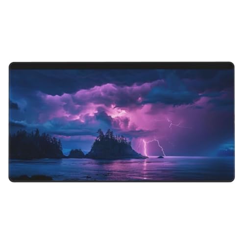 Gaming Mauspad XXL 1600x800x4mm Großes Mousepad mit Ernähten Kanten, Wasserdicht und rutschfest Tastatur Matte, Verbessert Präzision und Geschwindigkeit, für Büro, PC, Laptop Pad Lila Blitz Y6807 Gaming Mauspad XXL 1600x800x4mm Großes Mousepad mit Ernähten Kanten, Wasserdicht und rutschfest Tastatur Matte, Verbessert Präzision und Geschwindigkeit, für Büro, PC, Laptop Pad Lila Blitz Y6807 von Generisch