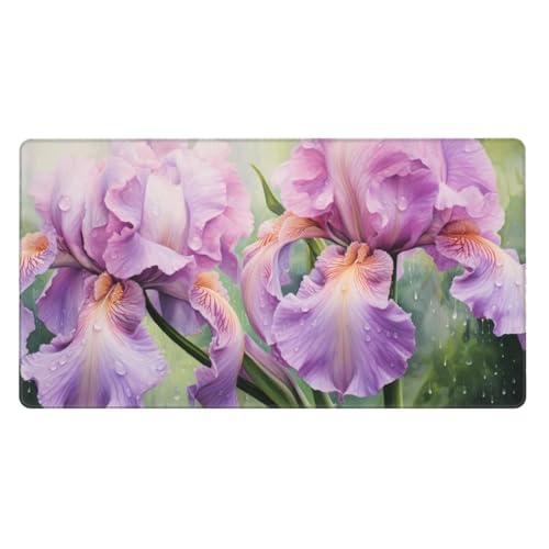 Gaming Mauspad XXL 1600x800x4mm Großes Mousepad mit Ernähten Kanten, Wasserdicht und rutschfest Tastatur Matte, Verbessert Präzision und Geschwindigkeit, für Büro, PC, Laptop Pad Lila Blüten Y6569 Gaming Mauspad XXL 1600x800x4mm Großes Mousepad mit Ernähten Kanten, Wasserdicht und rutschfest Tastatur Matte, Verbessert Präzision und Geschwindigkeit, für Büro, PC, Laptop Pad Lila Blüten Y6569 von Generisch