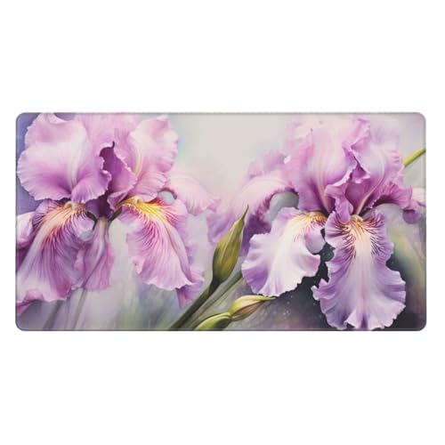 Gaming Mauspad XXL 1600x800x4mm Großes Mousepad mit Ernähten Kanten, Wasserdicht und rutschfest Tastatur Matte, Verbessert Präzision und Geschwindigkeit, für Büro, PC, Laptop Pad Lila Blume Y6541 Gaming Mauspad XXL 1600x800x4mm Großes Mousepad mit Ernähten Kanten, Wasserdicht und rutschfest Tastatur Matte, Verbessert Präzision und Geschwindigkeit, für Büro, PC, Laptop Pad Lila Blume Y6541 von Generisch