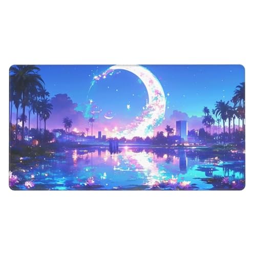 Gaming Mauspad XXL 1600x800x4mm Großes Mousepad mit Ernähten Kanten, Wasserdicht und rutschfest Tastatur Matte, Verbessert Präzision und Geschwindigkeit, für Büro, PC, Laptop Pad Mondsee Y6191 Gaming Mauspad XXL 1600x800x4mm Großes Mousepad mit Ernähten Kanten, Wasserdicht und rutschfest Tastatur Matte, Verbessert Präzision und Geschwindigkeit, für Büro, PC, Laptop Pad Mondsee Y6191 von Generisch