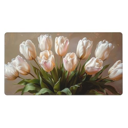 Gaming Mauspad XXL 1600x800x4mm Großes Mousepad mit Ernähten Kanten, Wasserdicht und rutschfest Tastatur Matte, Verbessert Präzision und Geschwindigkeit, für Büro, PC, Laptop Pad Tulpenstrauß Y6121 Gaming Mauspad XXL 1600x800x4mm Großes Mousepad mit Ernähten Kanten, Wasserdicht und rutschfest Tastatur Matte, Verbessert Präzision und Geschwindigkeit, für Büro, PC, Laptop Pad Tulpenstrauß Y6121 von Generisch