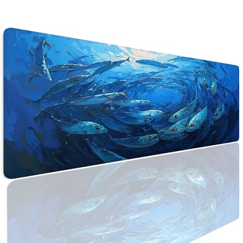 Gaming Mauspad XXL 1600x800x4mm Mousepad Gaming Schreibtischunterlage Wasserfest Anti-Rutsch, Painting Mauspad Groß Vernähte Kanten Desk Mat Art Mouse Pad Verbessert Präzision und Geschwindigkei 4-853 Gaming Mauspad XXL 1600x800x4mm Mousepad Gaming Schreibtischunterlage Wasserfest Anti-Rutsch, Painting Mauspad Groß Vernähte Kanten Desk Mat Art Mouse Pad Verbessert Präzision und Geschwindigkei 4-853 von Generisch
