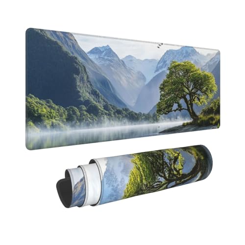 Gaming Mauspad XXL 800x300mm Mousepad Groß Grüner Baum Mauspads Gaming mit Vernähte Kanten und rutschfeste Gummibasis, Verbessert Präzision und Geschwindigkei, für PC/Laptop/Computer/Büro, P1012 Gaming Mauspad XXL 800x300mm Mousepad Groß Grüner Baum Mauspads Gaming mit Vernähte Kanten und rutschfeste Gummibasis, Verbessert Präzision und Geschwindigkei, für PC/Laptop/Computer/Büro, P1012 von Generisch