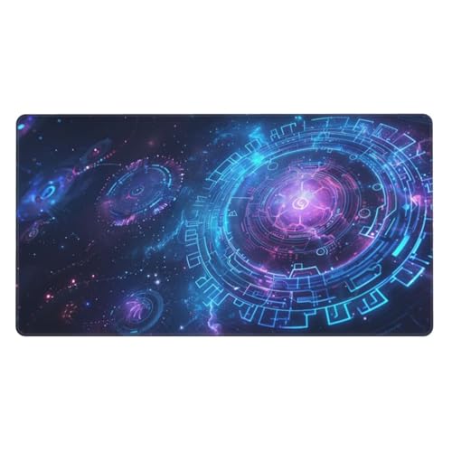 Gaming Mauspad XXL 800x400x4mm Großes Mousepad mit Ernähten Kanten, Wasserdicht und rutschfest Tastatur Matte, Verbessert Präzision und Geschwindigkeit, für Büro, PC, Laptop Pad Lila Ausrüstung Y6310 von Generisch