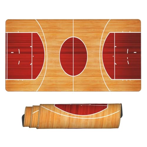 Gaming Mauspad XXL Große Erweiterter Mousepad 1500x600mm, Basketballplatz Mauspad, mit Vernähte Kanten und rutschfeste Gummibasis Mouse Pad Verbessert Präzision und Geschwindigkei, für Office C4007 Gaming Mauspad XXL Große Erweiterter Mousepad 1500x600mm, Basketballplatz Mauspad, mit Vernähte Kanten und rutschfeste Gummibasis Mouse Pad Verbessert Präzision und Geschwindigkei, für Office C4007 von Generisch