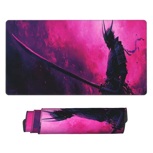 Gaming Mauspad XXL Große Erweiterter Mousepad 1600x800mm,Japanischer Schwertkämpfer Mauspad,Vernähte Kanten und rutschfeste Gummibasis Mouse Pad Verbessert Präzision Geschwindigkei,für Office C5301 Gaming Mauspad XXL Große Erweiterter Mousepad 1600x800mm,Japanischer Schwertkämpfer Mauspad,Vernähte Kanten und rutschfeste Gummibasis Mouse Pad Verbessert Präzision Geschwindigkei,für Office C5301 von Generisch