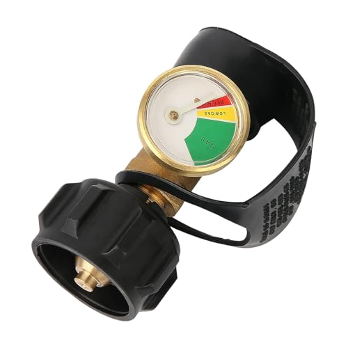 Gasdruckregler Mit Manometer, Druckregler Gasflasche Mit Füllstandsanzeige, Eingang 25-250PSIG Und Ausgang 2.5-20PSIG, Propangasanzeige, Durchfluss 8000-15000g/h Für 11 Kg Gasflaschen,Gasgrill,Camping Gasdruckregler Mit Manometer, Druckregler Gasflasche Mit Füllstandsanzeige, Eingang 25-250PSIG Und Ausgang 2.5-20PSIG, Propangasanzeige, Durchfluss 8000-15000g/h Für 11 Kg Gasflaschen,Gasgrill,Camping von Generisch