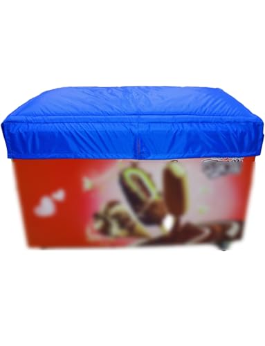 Gefrierschrankabdeckung, wasserdicht, Kühlschrankabdeckung, Kühlschrankschutz, UV-schützende, isolierte Baumwolle for Vitrinen(Blue,185x82cm/72.8x32.3in) von Generisch