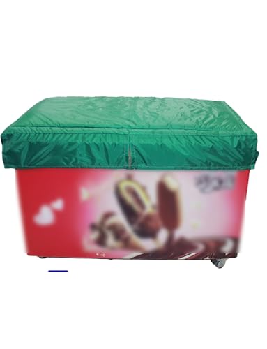Gefrierschrankabdeckung, wasserdicht, Kühlschrankabdeckung, Kühlschrankschutz, UV-schützende, isolierte Baumwolle for Vitrinen(Green,110x60cm/43.3x23.6in) von Generisch