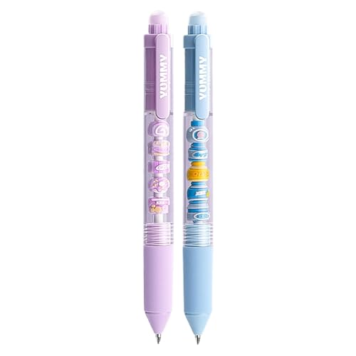 Gelstifte - feiner Punkt erasster Stifte | 0,5 mm Core Ballpoint School Supplies | ABS Blue Tinte Glattes Schreiben | Glatte Ästhetik mit Komfortgriff für tägliche Note, Ziehen einfacher Linien von Generisch