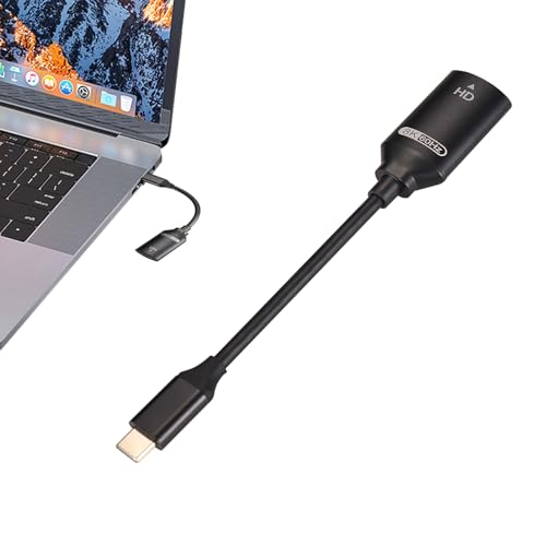 Generico Typ C auf HD Adapter - High Speed HD Adapter Das gleiche Bildschirmkabel, Plug and Play, unterstützt 4K-Auflösung, FIT TV/Monitor/Projektor von Generisch