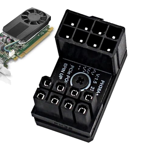 Generisch 180-Grad-GPU-Winkeladapter, 180-Grad-Winkelanschluss für GPU, 180-Grad-8P-GPU-Winkelstecker, Benutzerfreundlicher GPU-Winkelstecker, verschleißfester GPU-Adapter für Grafikkarte von Generisch