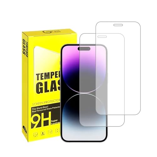 Generisch 2 Stück - für iPhone 16 Pro - Panzer Schutz Glas, Schutzfolie, 9H Härte, Blasenfrei, HD Klar, Stoßfest von Generisch