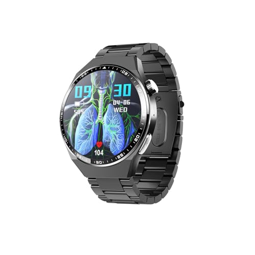 Generisch 2025 Fitness Uhr Damen - 𝐁𝐥𝐮𝐭𝐳𝐮𝐜𝐤𝐞𝐫𝐦𝐞𝐬𝐬𝐮𝐧𝐠 1.55" EKG Uhr Schrittzähler Anrufe Annehmen Und Tätigen Für Android Und IOS F8000523,BlackSteel Generisch 2025 Fitness Uhr Damen - 𝐁𝐥𝐮𝐭𝐳𝐮𝐜𝐤𝐞𝐫𝐦𝐞𝐬𝐬𝐮𝐧𝐠 1.55" EKG Uhr Schrittzähler Anrufe Annehmen Und Tätigen Für Android Und IOS F8000523,BlackSteel von Generisch