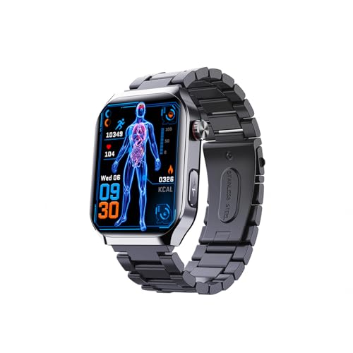 Generisch 2025 Fitness Uhr Damen - 𝐁𝐥𝐮𝐭𝐳𝐮𝐜𝐤𝐞𝐫𝐦𝐞𝐬𝐬𝐮𝐧𝐠 2.10" Blutdruck Tracker Schrittzähler Anrufe Annehmen Und Tätigen Für Android Und IOS F7000525,BlackSteel Generisch 2025 Fitness Uhr Damen - 𝐁𝐥𝐮𝐭𝐳𝐮𝐜𝐤𝐞𝐫𝐦𝐞𝐬𝐬𝐮𝐧𝐠 2.10" Blutdruck Tracker Schrittzähler Anrufe Annehmen Und Tätigen Für Android Und IOS F7000525,BlackSteel von Generisch