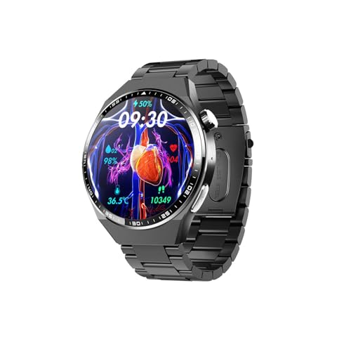 Generisch 2025 Fitnessuhr Herren - 𝐁𝐥𝐮𝐭𝐳𝐮𝐜𝐤𝐞𝐫𝐦𝐞𝐬𝐬𝐮𝐧𝐠 1.55" Blutdruckmessgerät Uhr Schrittzähler Anrufe Annehmen Und Tätigen Für Android Und IOS F8000523,BlackSteel Generisch 2025 Fitnessuhr Herren - 𝐁𝐥𝐮𝐭𝐳𝐮𝐜𝐤𝐞𝐫𝐦𝐞𝐬𝐬𝐮𝐧𝐠 1.55" Blutdruckmessgerät Uhr Schrittzähler Anrufe Annehmen Und Tätigen Für Android Und IOS F8000523,BlackSteel von Generisch