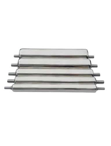 Generisch 5er-Pack Förderrollen, Stahlrolle, 32 mm/1,3 Zoll Durchmesser, Rollenförderer for Ein-/Ausgabetisch/Fabrik/Heimwerker(3.2x95x99x0.8cm) von Generisch