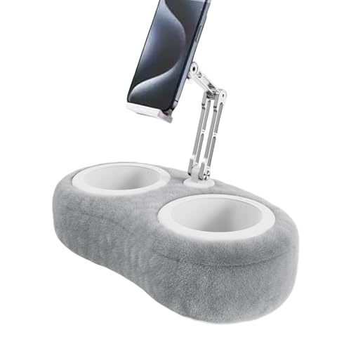 Generisch Adjustable Tablet Pillow, Tablet Stand Holder, (40x20x18cm), Detachable Snack Bowl, Compatibility for Devices -Angle Viewing, Soft Cushion Support for Bed, Sofa, Car Use von Generisch