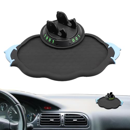 Generisch Autotelefonhalterung, leuchtender Auto -Telefonständer,Anti-Schlupf-Telefonhalter mit PAD - Multifunktionaler Smartphone -Ständer, Tablet -Clip für Fliesen, Wände, Glas von Generisch