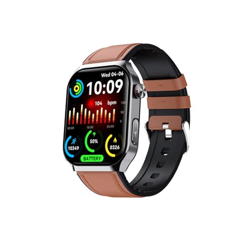 Generisch Blutdruck Uhr - 𝐁𝐥𝐮𝐭𝐳𝐮𝐜𝐤𝐞𝐫𝐦𝐞𝐬𝐬𝐮𝐧𝐠 2.10" Fitnessuhr Herren Schrittzähler Anrufe Annehmen Und Tätigen Für Android Und IOS F7000524,BrownLeather Generisch Blutdruck Uhr - 𝐁𝐥𝐮𝐭𝐳𝐮𝐜𝐤𝐞𝐫𝐦𝐞𝐬𝐬𝐮𝐧𝐠 2.10" Fitnessuhr Herren Schrittzähler Anrufe Annehmen Und Tätigen Für Android Und IOS F7000524,BrownLeather von Generisch