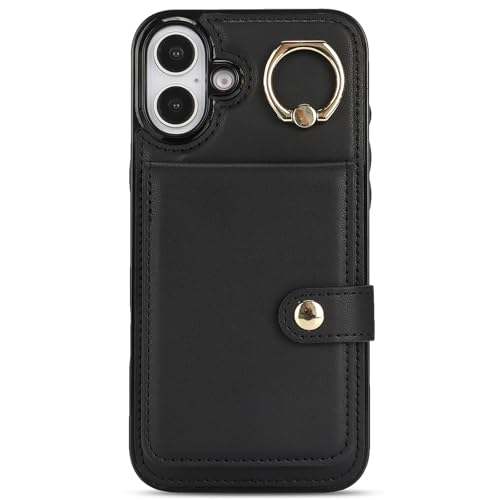 Generisch Brieftaschen-Hülle für iPhone 16/16 plus/16 pro/16 pro max, drehbare Ring-Kartensteckplatz-Hülle RFID-blockierender Schutz Leder-Klapphülle Generisch Brieftaschen-Hülle für iPhone 16/16 plus/16 pro/16 pro max, drehbare Ring-Kartensteckplatz-Hülle RFID-blockierender Schutz Leder-Klapphülle von Generisch