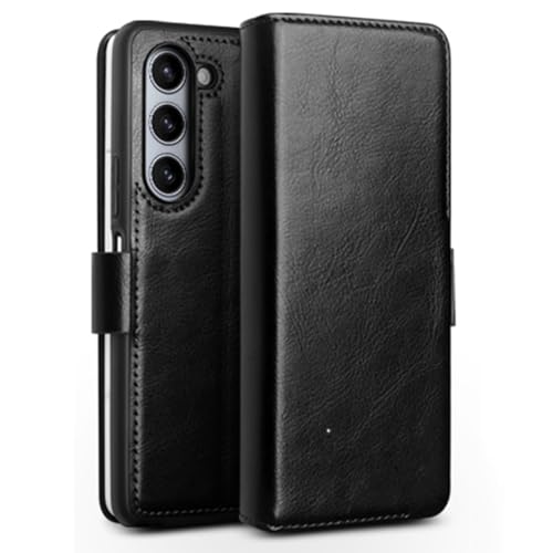 Generisch Brieftaschenetui für Samsung Galaxy Z Fold 6, luxuriöse Klapphülle aus echtem Leder mit Kartenhalter, Magnetverschluss, Folio-Ständer, Telefonabdeckung Generisch Brieftaschenetui für Samsung Galaxy Z Fold 6, luxuriöse Klapphülle aus echtem Leder mit Kartenhalter, Magnetverschluss, Folio-Ständer, Telefonabdeckung von Generisch