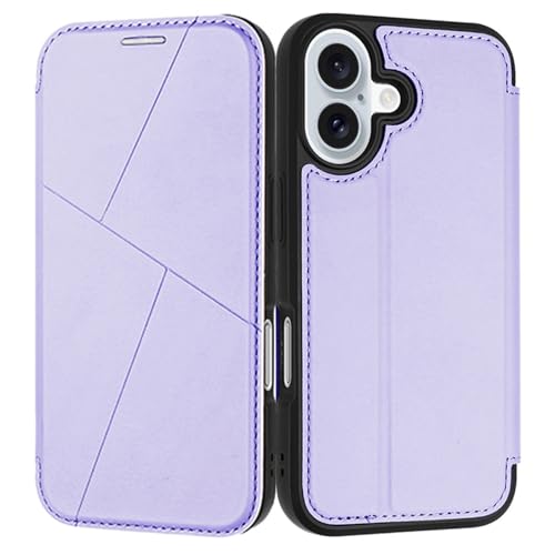 Generisch Brieftaschenhülle für iPhone 16/16 plus/16 pro/16 pro max, Leder-Folio-Cover mit Magnetverschluss, schlankes All-Inclusive-Schutz-Flip-Case von Generisch