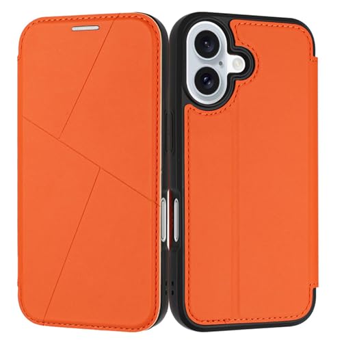 Generisch Brieftaschenhülle für iPhone 16/16 plus/16 pro/16 pro max, Leder-Folio-Cover mit Magnetverschluss, schlankes All-Inclusive-Schutz-Flip-Case von Generisch