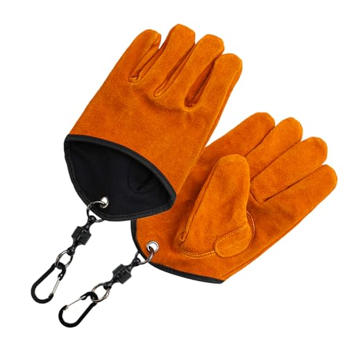 Generisch Camping Handschuhe - Hitzebeständige Grillhandschuhe Mit Rutschfestem Griff | Sichere Bequeme Rutschfeste Handschuhe Für Grillen Angeln Küche Kamin von Generisch