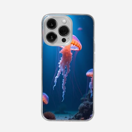 Generisch Cell Phone Case for iPhone 16, Transparent Jellyfish Style Generisch Cell Phone Case for iPhone 16, Transparent Jellyfish Style von Generisch