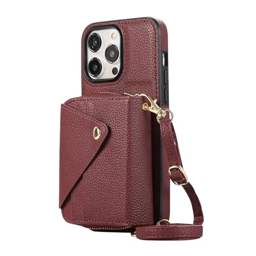 Generisch Crossbody-Hülle für iPhone 16/16 plus/16 pro/16 pro max, Langer Schultergurt, Leder-Geldbörsenhülle mit Kartenfach, Handyhülle für Damen Generisch Crossbody-Hülle für iPhone 16/16 plus/16 pro/16 pro max, Langer Schultergurt, Leder-Geldbörsenhülle mit Kartenfach, Handyhülle für Damen von Generisch