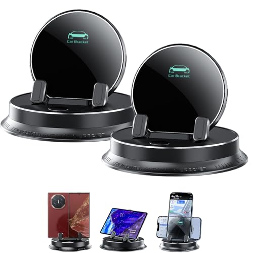 Generisch Deloyye Handyhalter – Multifunktionaler Handyhalterung fürs Auto, 360° drehbar mit Nano-Gel-Pad, Universelle Deloyye Handy Halterung für Smartphones von 4–7 Zoll (2pcs) von Generisch