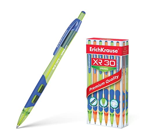 Generisch ErichKrause® Druckkugelschreiber XR-30 Spring, Schreibfarbe: blau (Box 12 Stk.) von Generisch