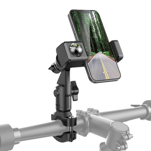 Generisch Fahrrad-Telefonhalter, Fahrrad-Telefonhalterung - 360-Grad-drehbare Smartphone-Halterung für Motorrad | Motorrad-Lenker-Handyhalterung, integrierter Kompass, Fahrrad-Handyhalterung von Generisch